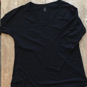 Zella Black Long Sleeve Workout shirt